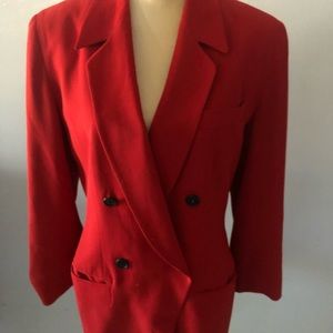 DKNY Wool Red Jacket